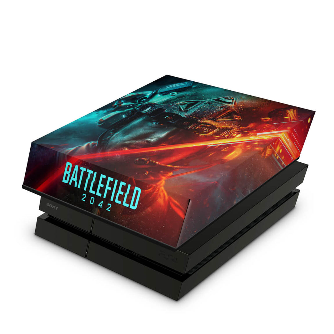 Capa Anti Poeira PS4 Fat - Battlefield 2042 - Pop Arte Skins