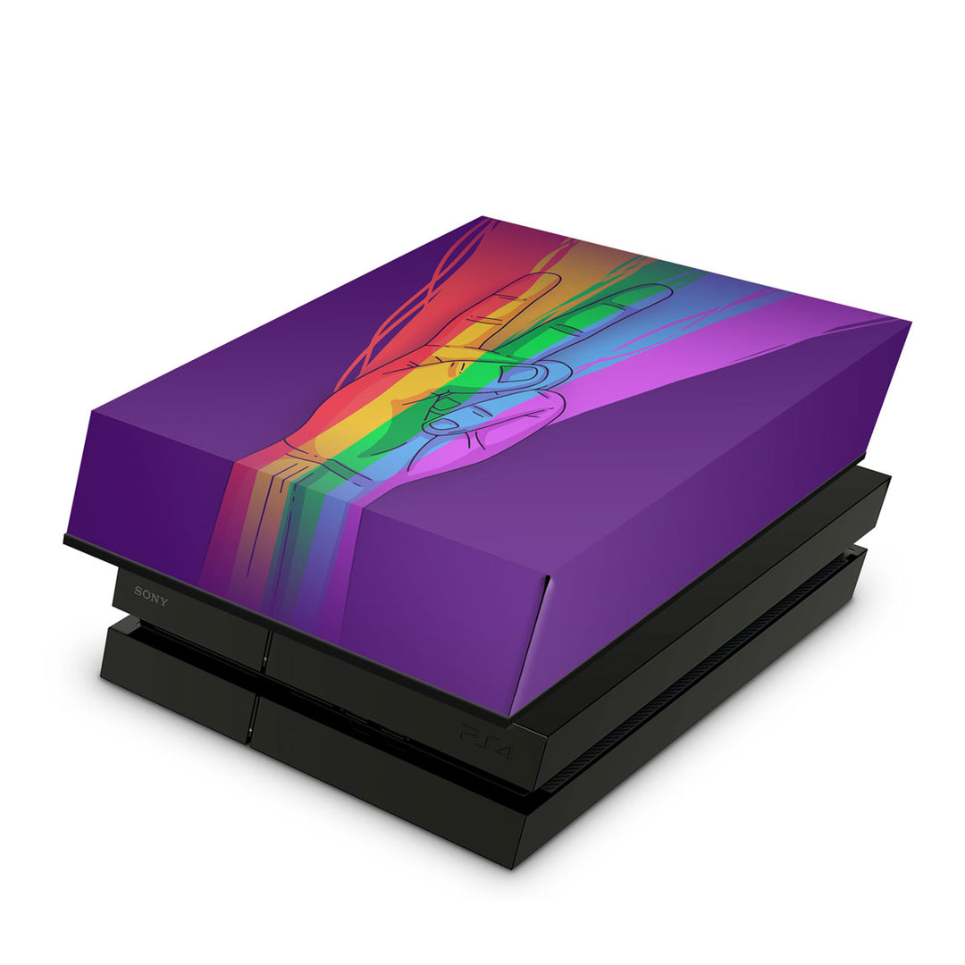 Capa Anti Poeira PS4 Fat - Rainbow Colors Colorido - Pop Arte Skins