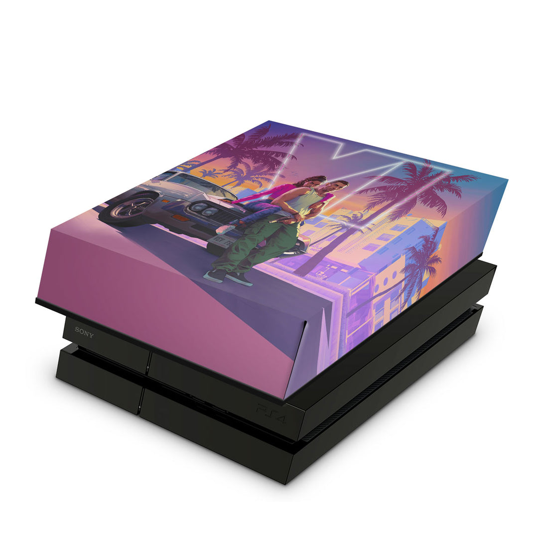 Capa Anti Poeira PS4 Fat - GTA 6 VI - Pop Arte Skins
