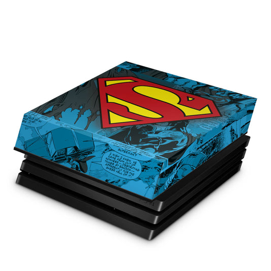 Capa Anti Poeira PS4 Pro - Super Homem Superman Comics