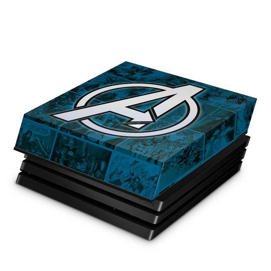 Capa Anti Poeira PS4 Pro - Avengers Vingadores Comics