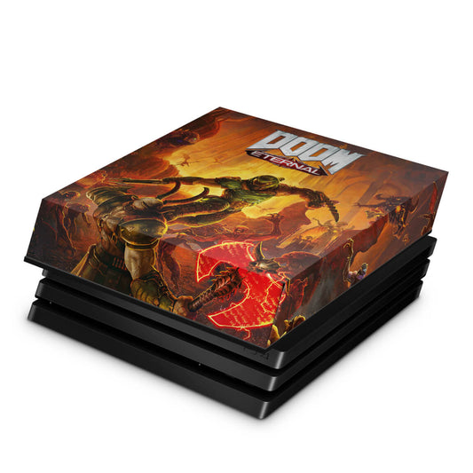 Capa Anti Poeira PS4 Pro - Doom Eternal