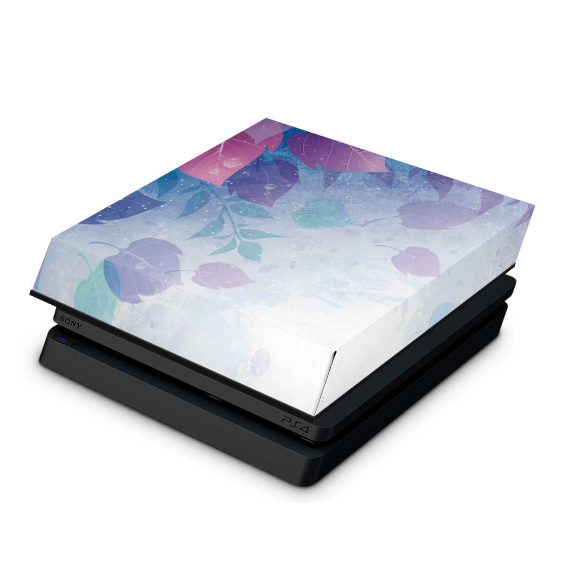 Capa Anti Poeira PS4 Slim - Folhas Lilás