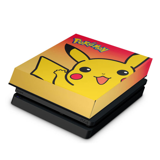 Capa Anti Poeira PS4 Slim - Pokemon Pikachu