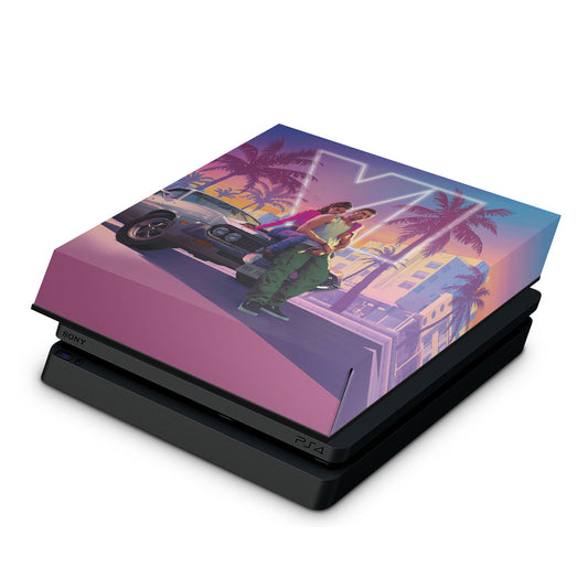 Capa Anti Poeira PS4 Slim - GTA 6 VI