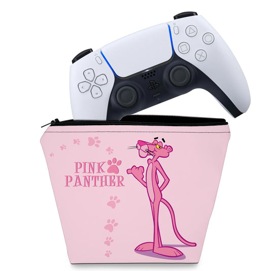 Capa Case PS5 Controle - Pantera Cor de Rosa