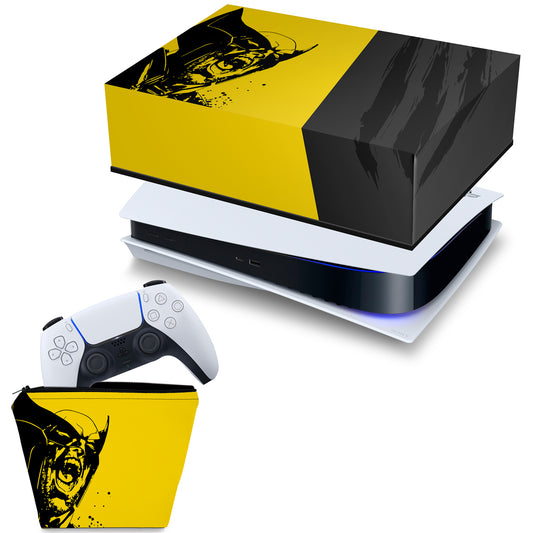 KIT PS5 Fat Horizontal Capa e Case Controle - Modelo 207