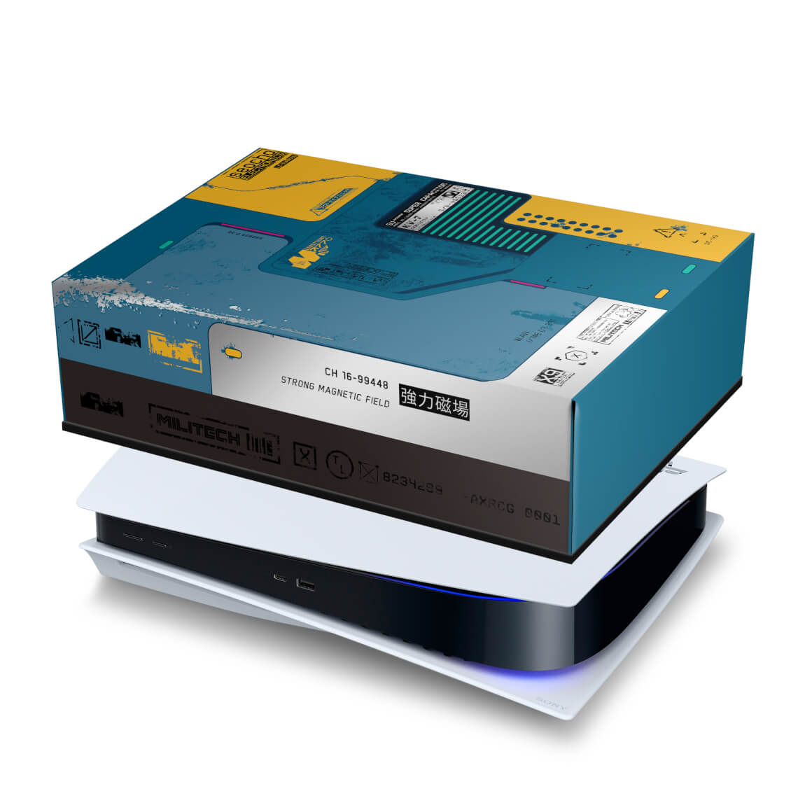 PS5 Fat Capa Anti Poeira - Cyberpunk 2077 Bundle