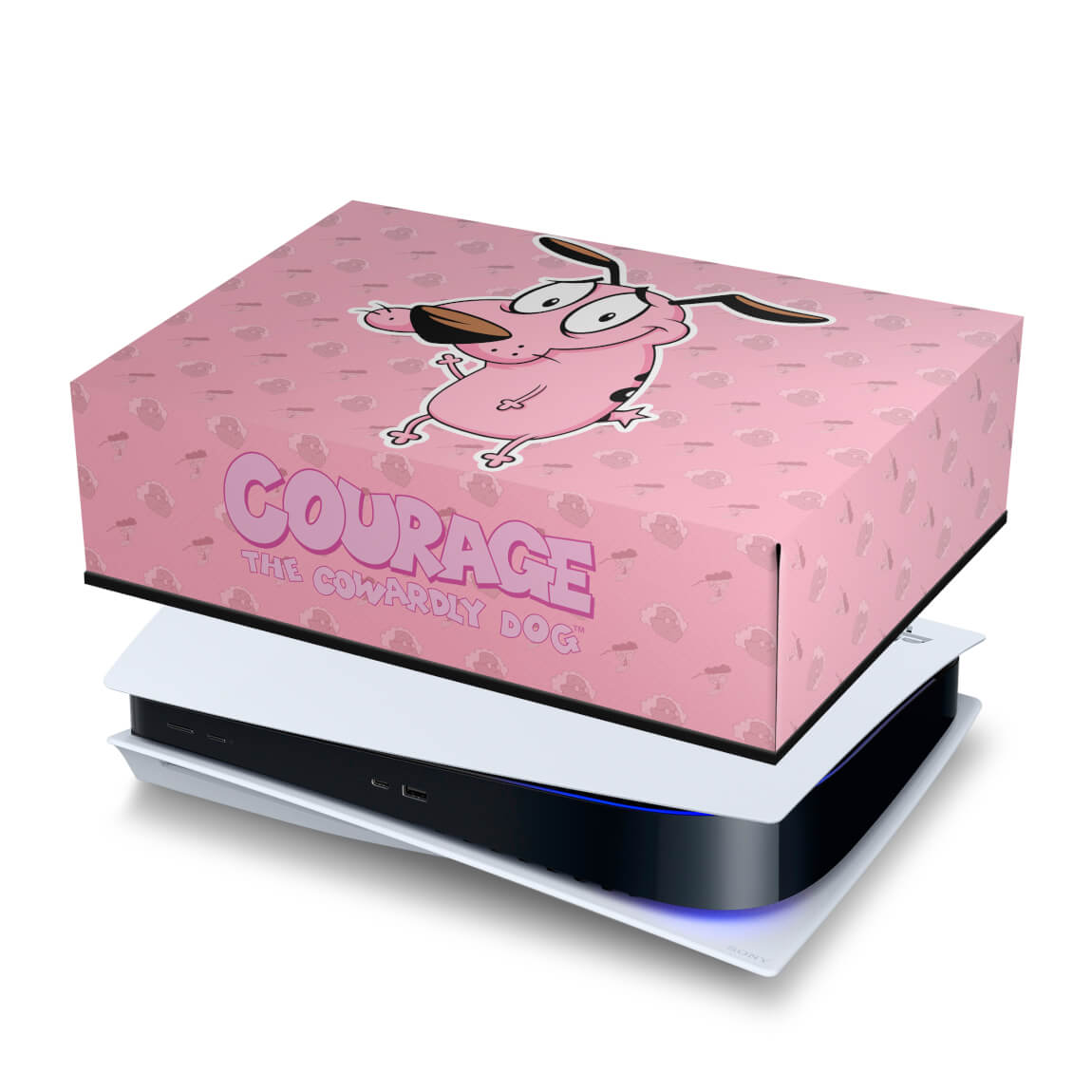 PS5 Fat Capa Anti Poeira - Coragem: O Cão Covarde