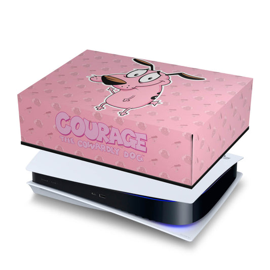 PS5 Fat Capa Anti Poeira - Coragem: O Cão Covarde