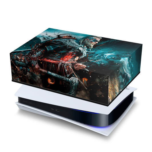 PS5 Fat Capa Anti Poeira - Assassin's Creed Valhalla