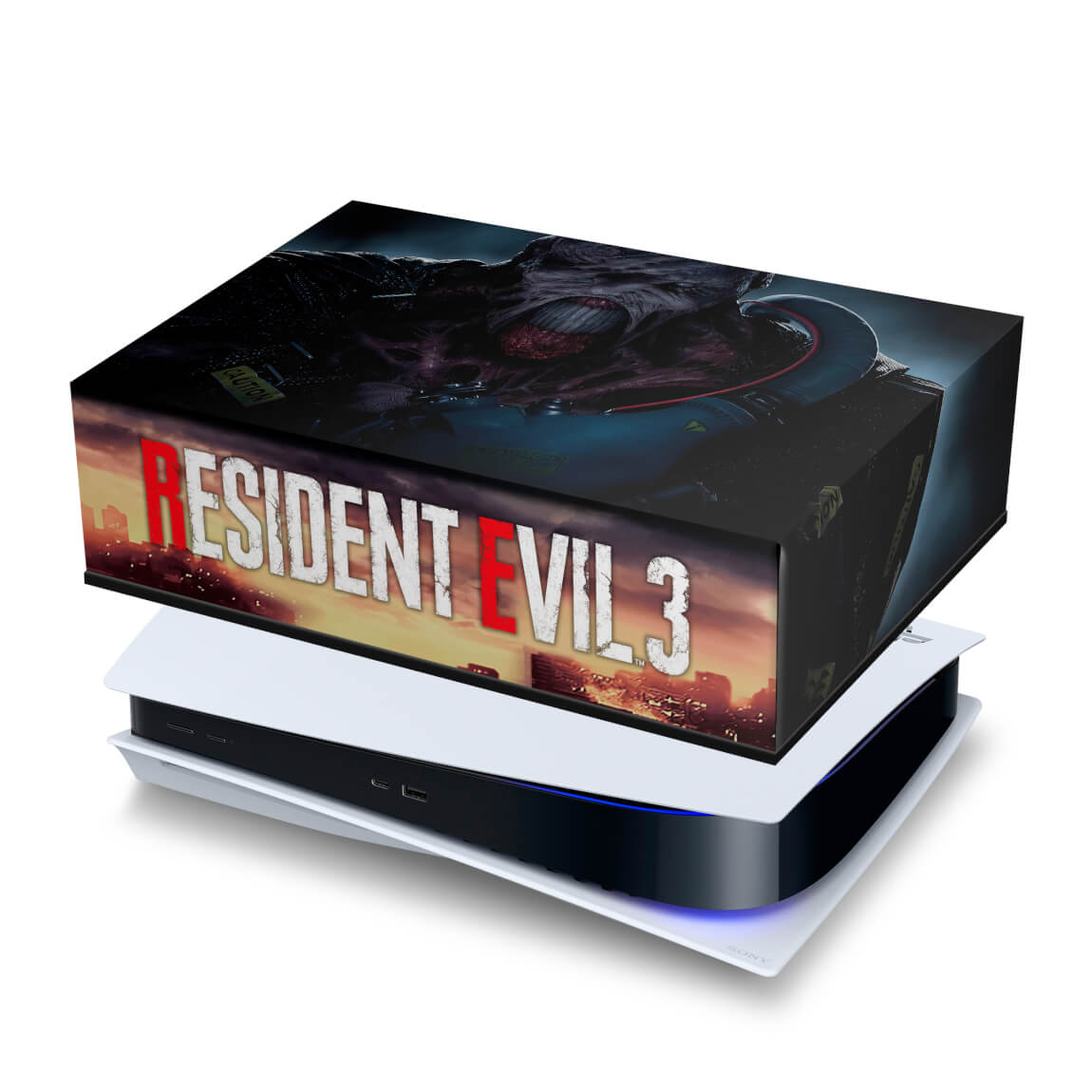 PS5 Fat Capa Anti Poeira - Resident Evil 3 Remake