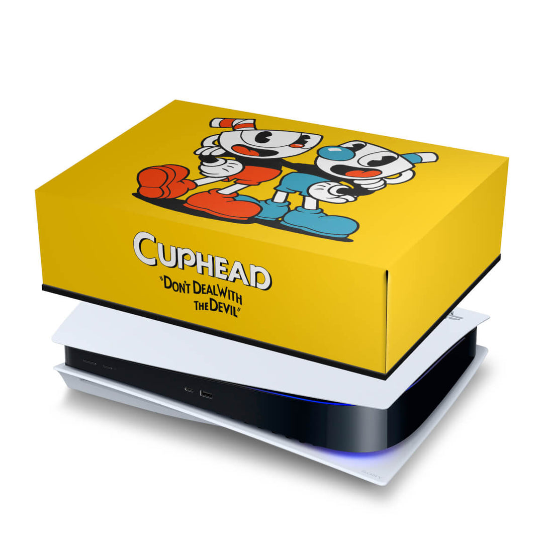 PS5 Fat Capa Anti Poeira - Cuphead