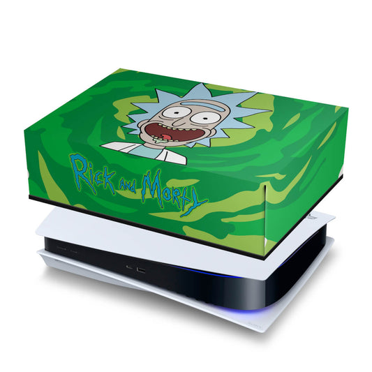 PS5 Fat Capa Anti Poeira - Rick And Morty