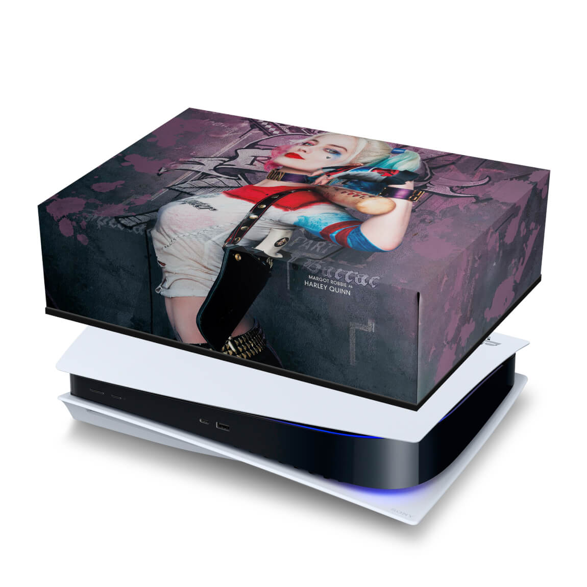 PS5 Fat Capa Anti Poeira - Arlequina Harley Quinn