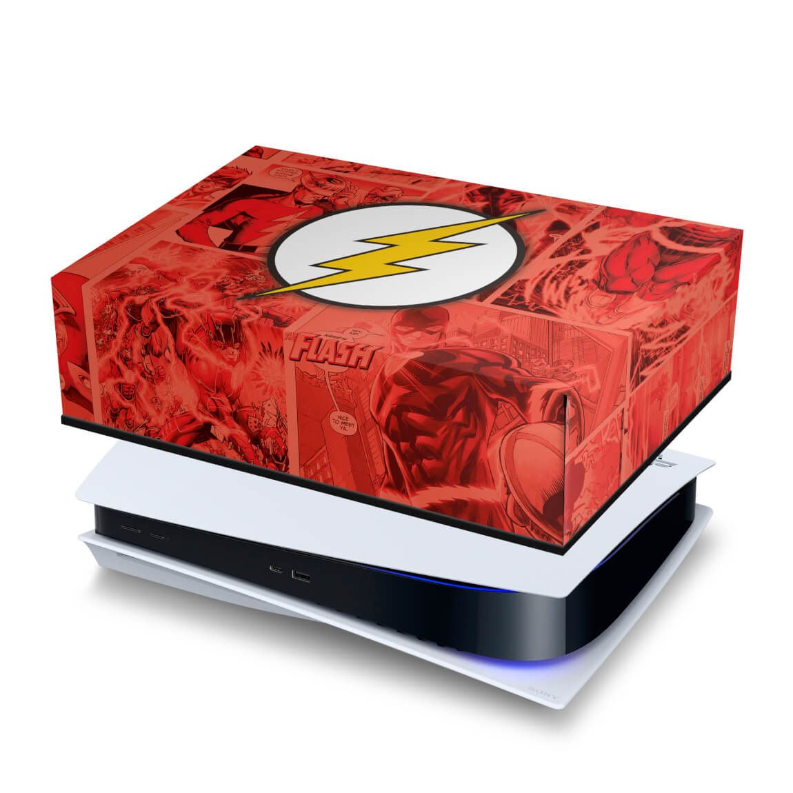 PS5 Fat Capa Anti Poeira - The Flash Comics