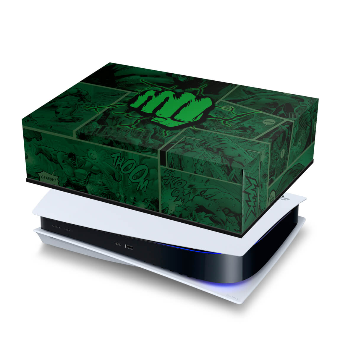 PS5 Fat Capa Anti Poeira - Hulk Comics
