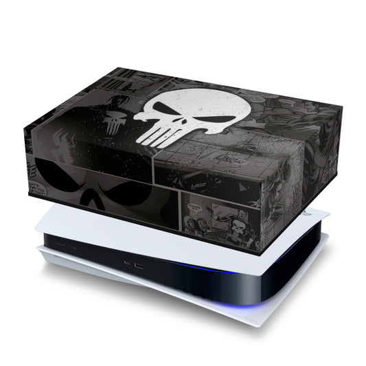 PS5 Fat Capa Anti Poeira - The Punisher Justiceiro Comics