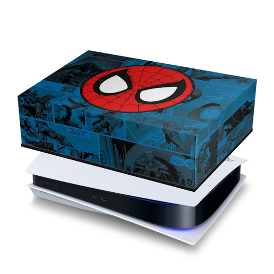 PS5 Fat Capa Anti Poeira - Homem-Aranha Spider-Man Comics