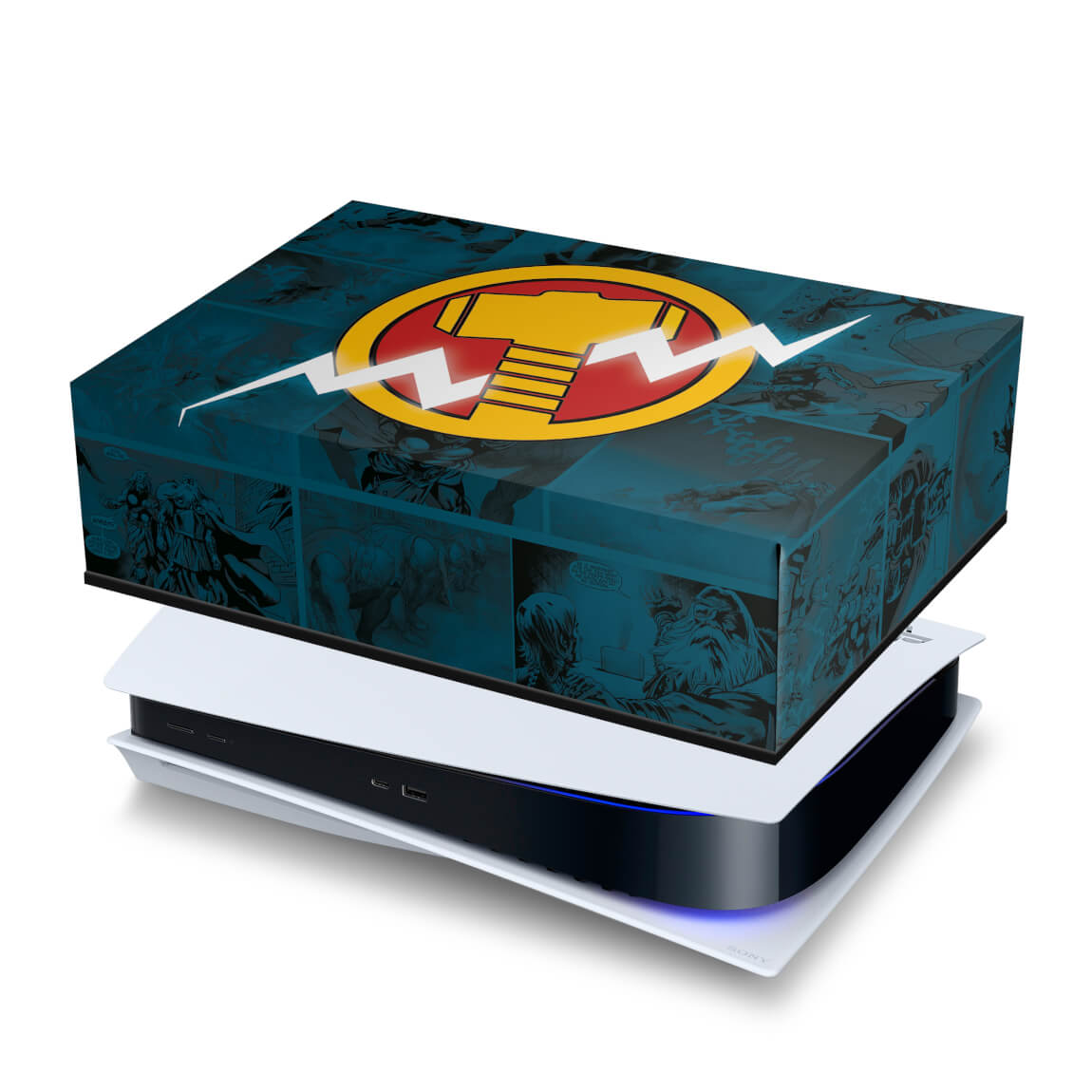 PS5 Fat Capa Anti Poeira - Thor Comics