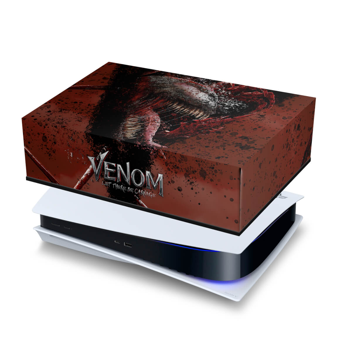 PS5 Fat Capa Anti Poeira - Venom Tempo de Carnificina