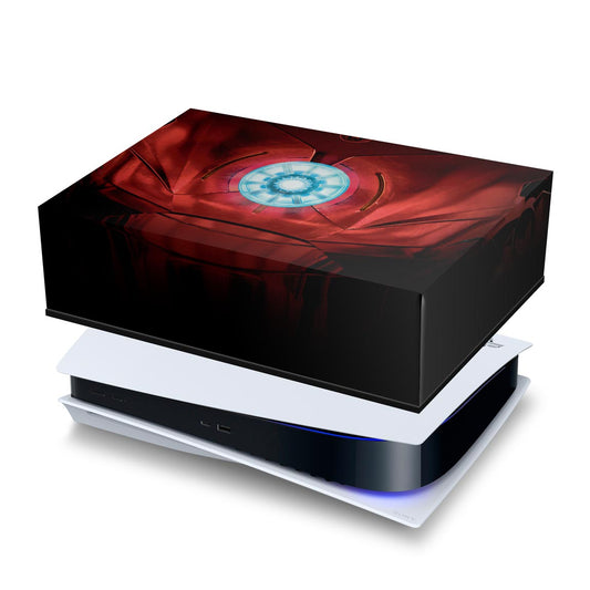 PS5 Fat Capa Anti Poeira - Iron Man Homem De Ferro