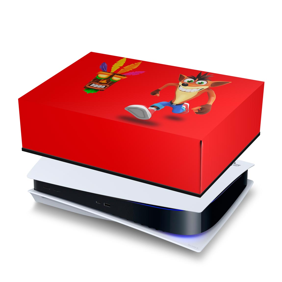 PS5 Fat Capa Anti Poeira - Crash Bandicoot