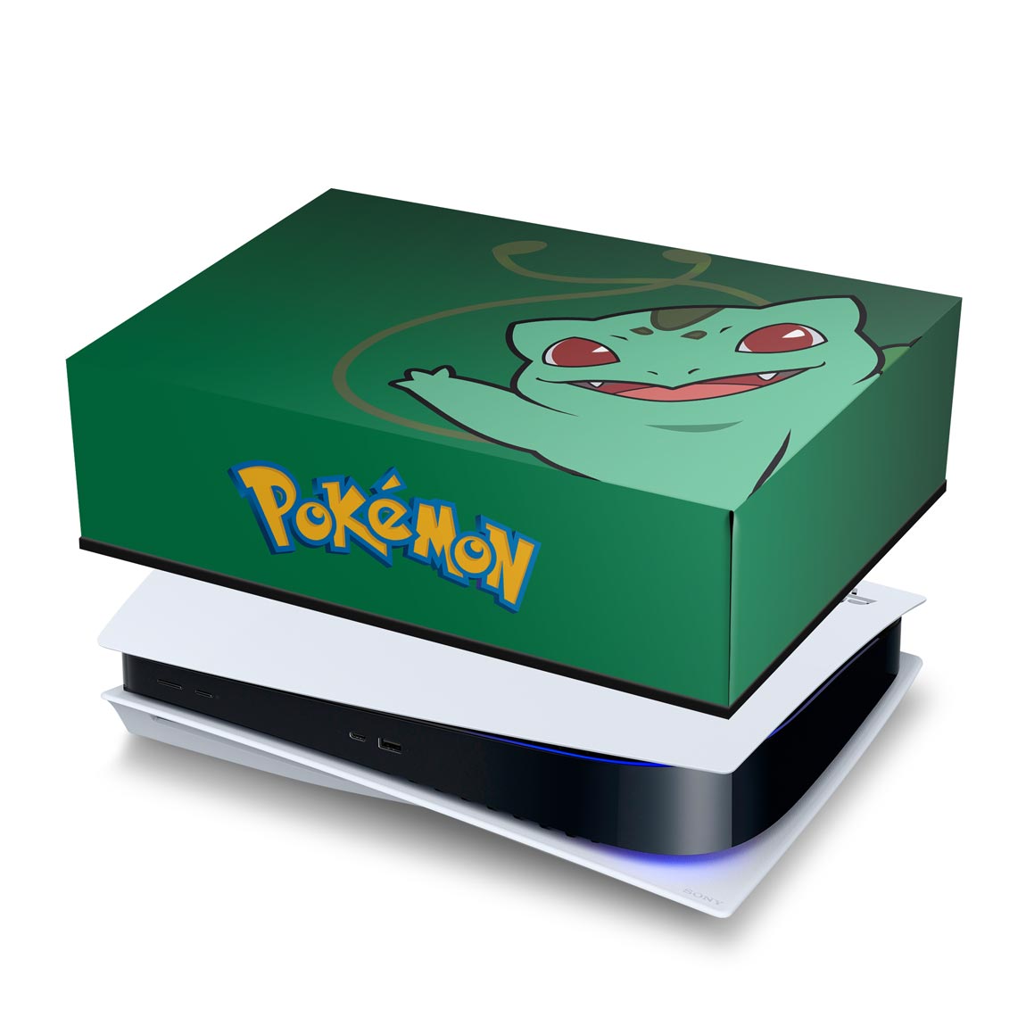 PS5 Fat Capa Anti Poeira - Pokemon Bulbasaur