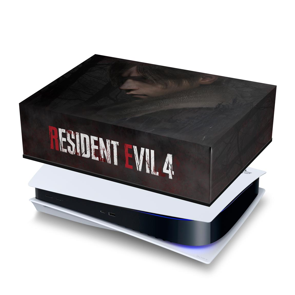 PS5 Fat Capa Anti Poeira - Resident Evil 4 Remake