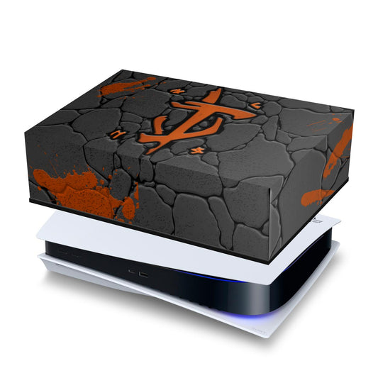 Capa Anti Poeira PS5 Fat Horizontal - Doom: The Dark Ages