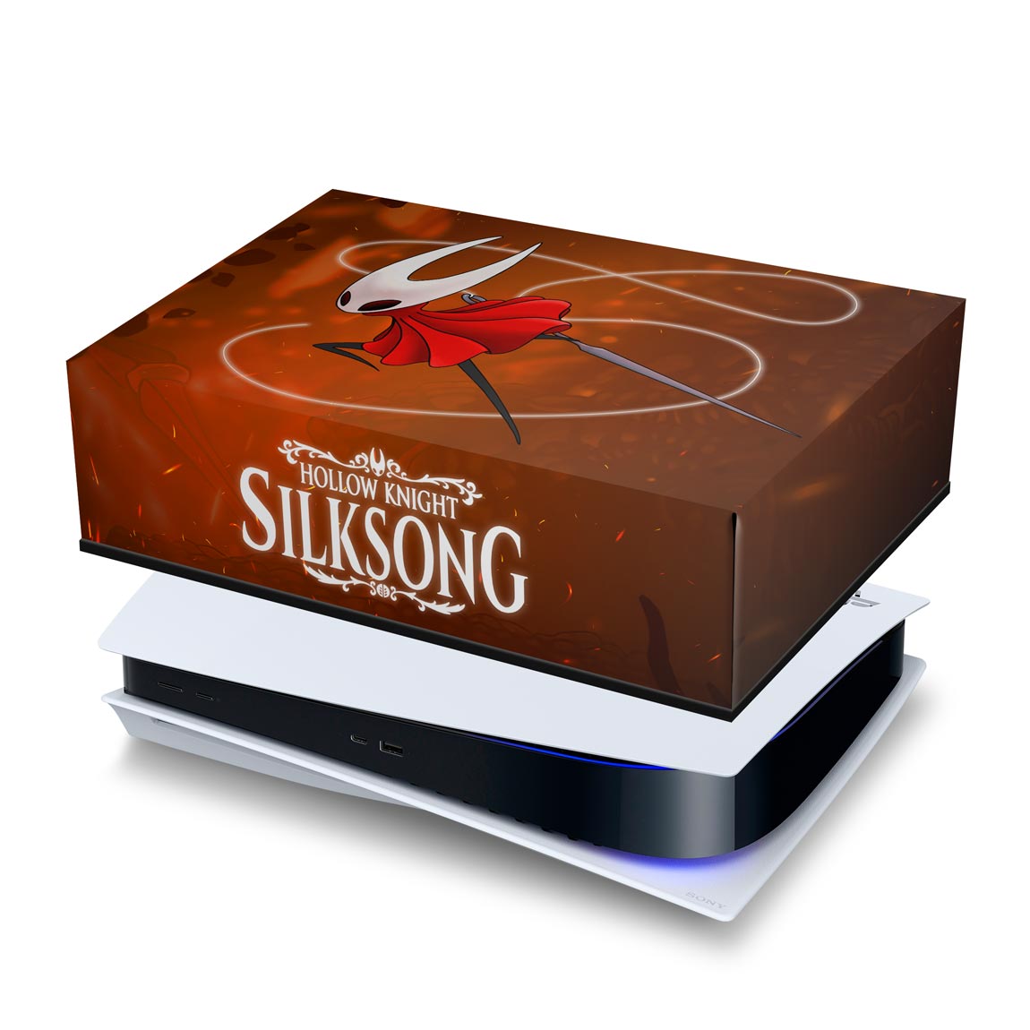 PS5 Fat Capa Anti Poeira Horizontal - Hollow Knight: Silksong