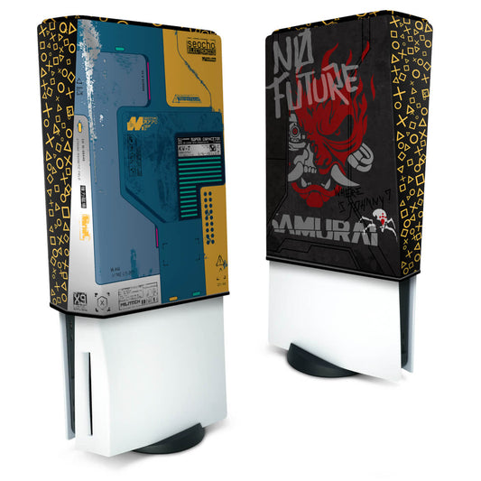 Capa Anti Poeira PS5 Fat Vertical - Cyberpunk 2077 Bundle