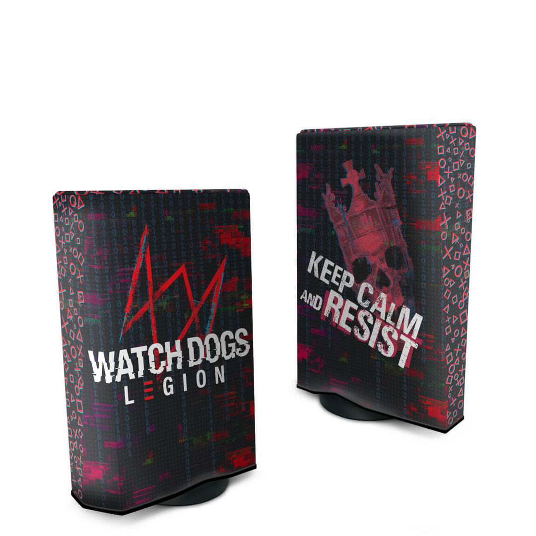 Capa Anti Poeira PS5 Fat Vertical - Watch Dogs Legion - Pop Arte Skins - foto 2