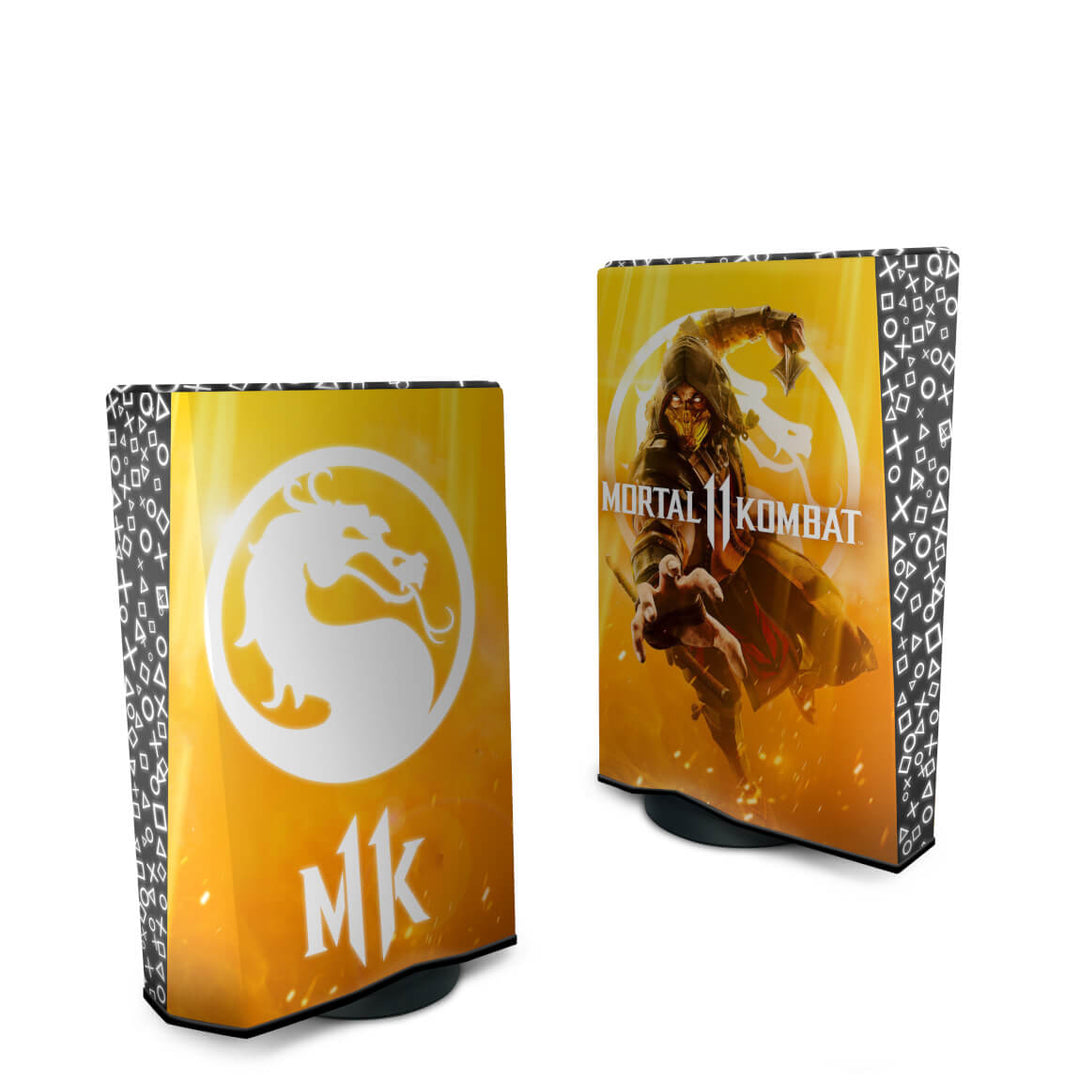Capa Anti Poeira PS5 Fat Vertical - Mortal Kombat 11 - Pop Arte Skins - foto 2