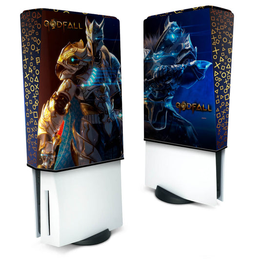 Capa Anti Poeira PS5 Fat Vertical - Godfall