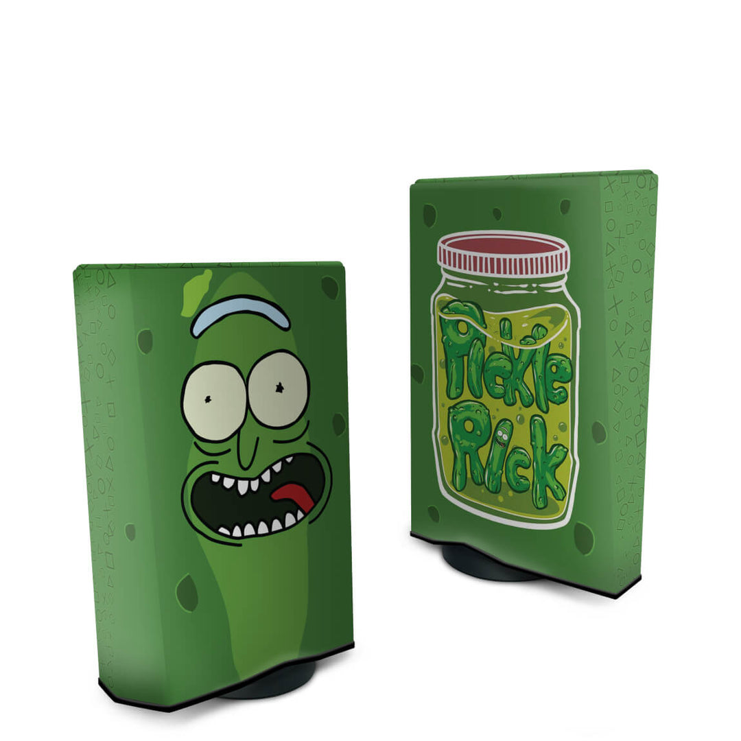 Capa Anti Poeira PS5 Fat Vertical - Pickle Rick And Morty - Pop Arte Skins - foto 2