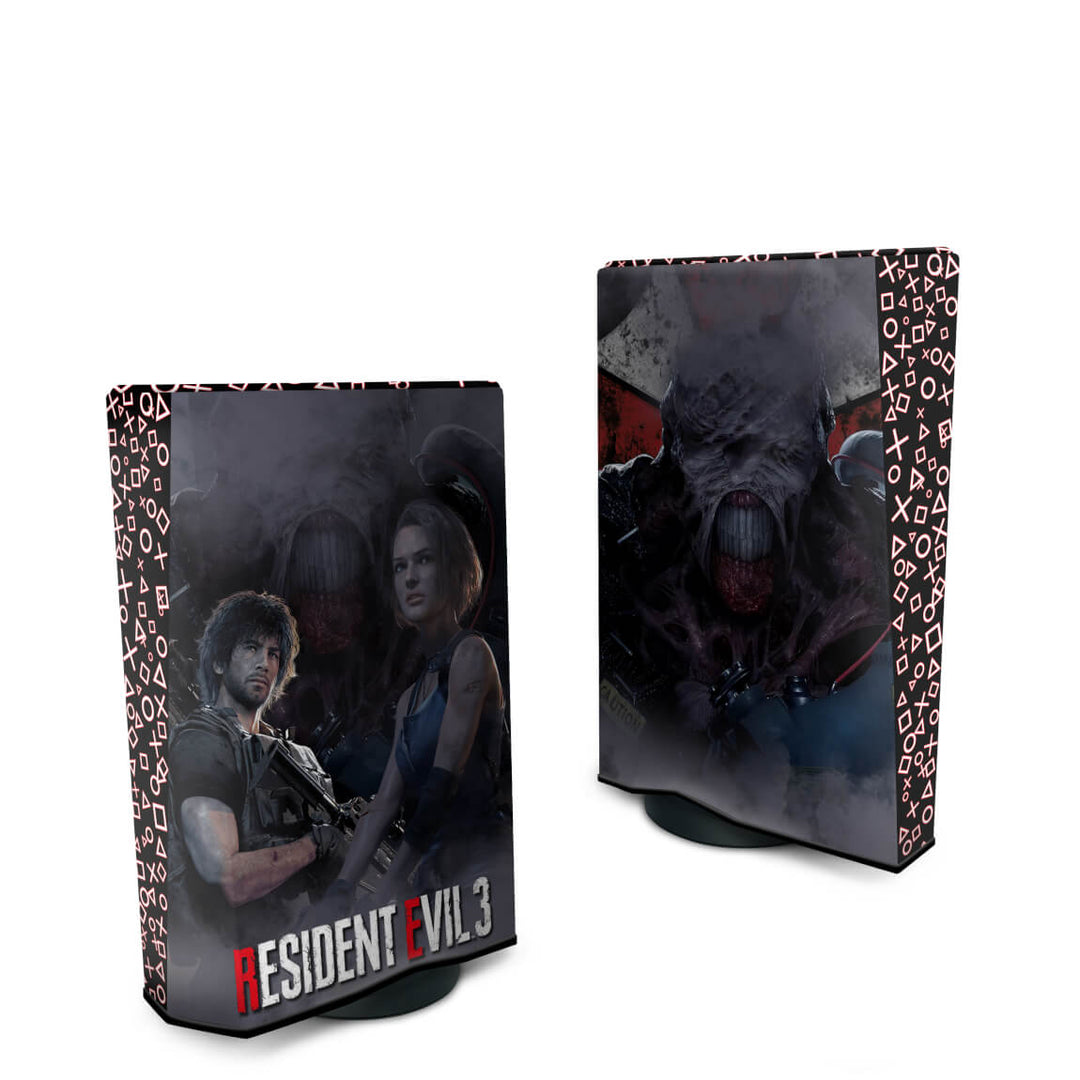 Capa Anti Poeira PS5 Fat Vertical - Resident Evil 3 Remake - Pop Arte Skins - foto 2