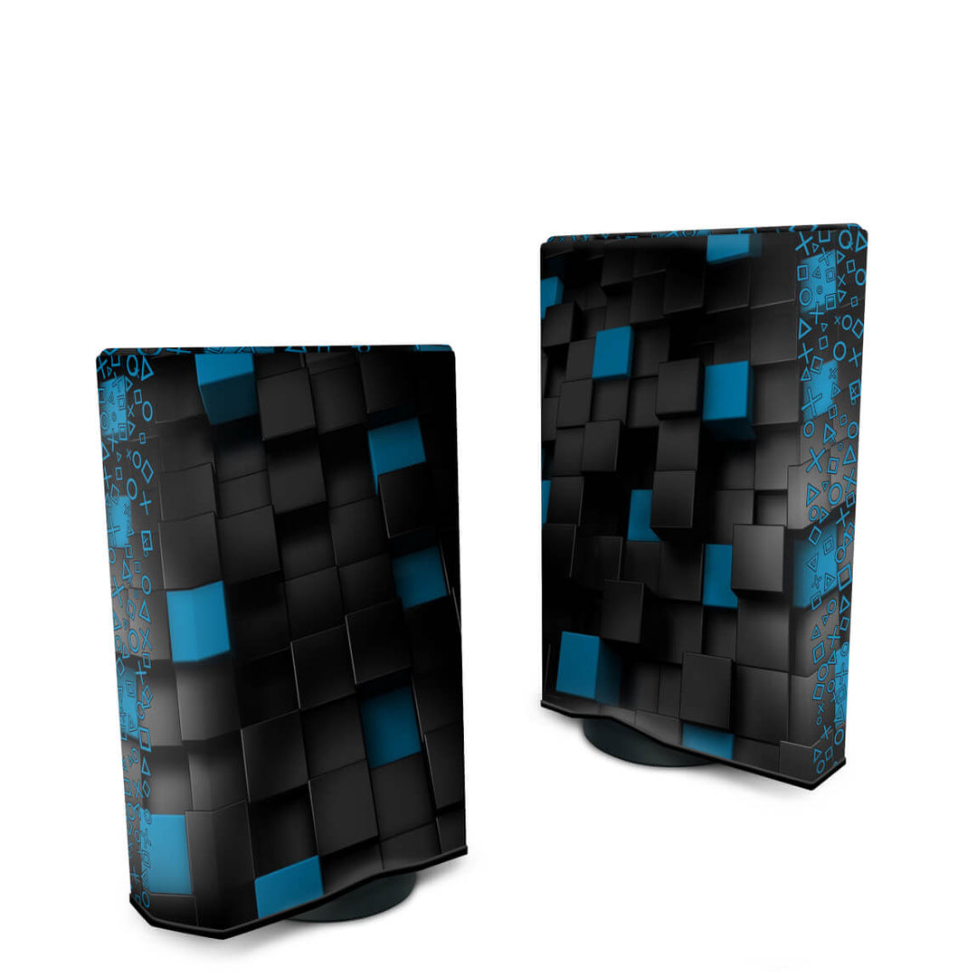 Capa Anti Poeira PS5 Fat Vertical - Cubos - Pop Arte Skins - foto 2