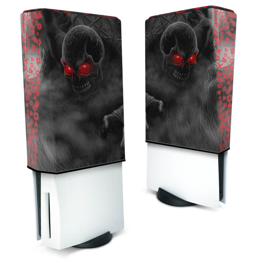 Capa Anti Poeira PS5 Fat Vertical - Caveira Skull