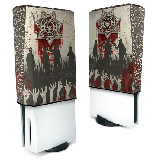 Capa Anti Poeira PS5 Fat Vertical - The Walking Dead