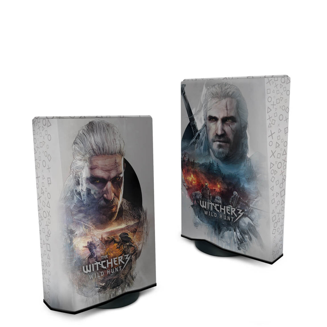 Capa Anti Poeira PS5 Fat Vertical - The Witcher 3 - Pop Arte Skins - foto 2