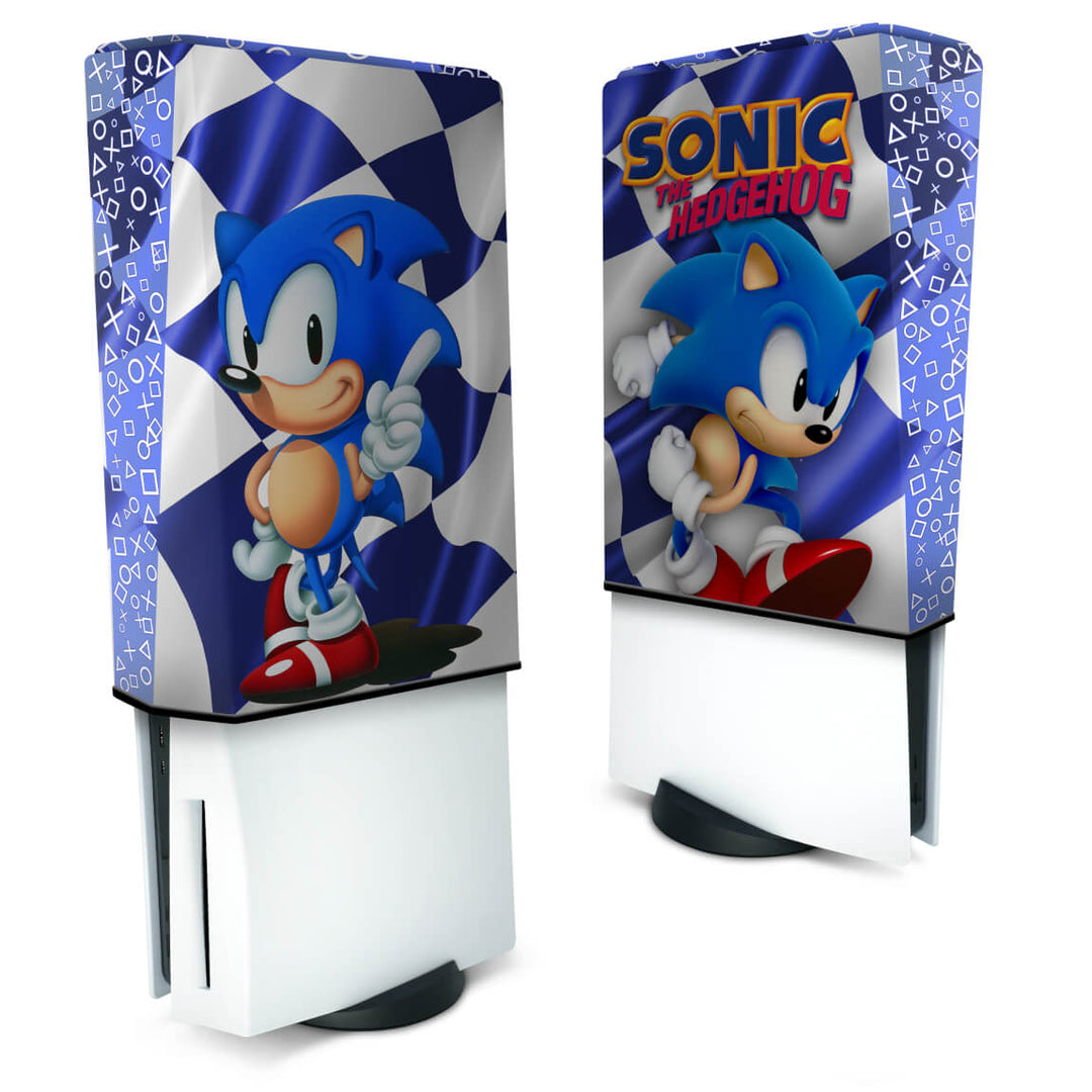 Capa Anti Poeira PS5 Fat Vertical - Sonic
