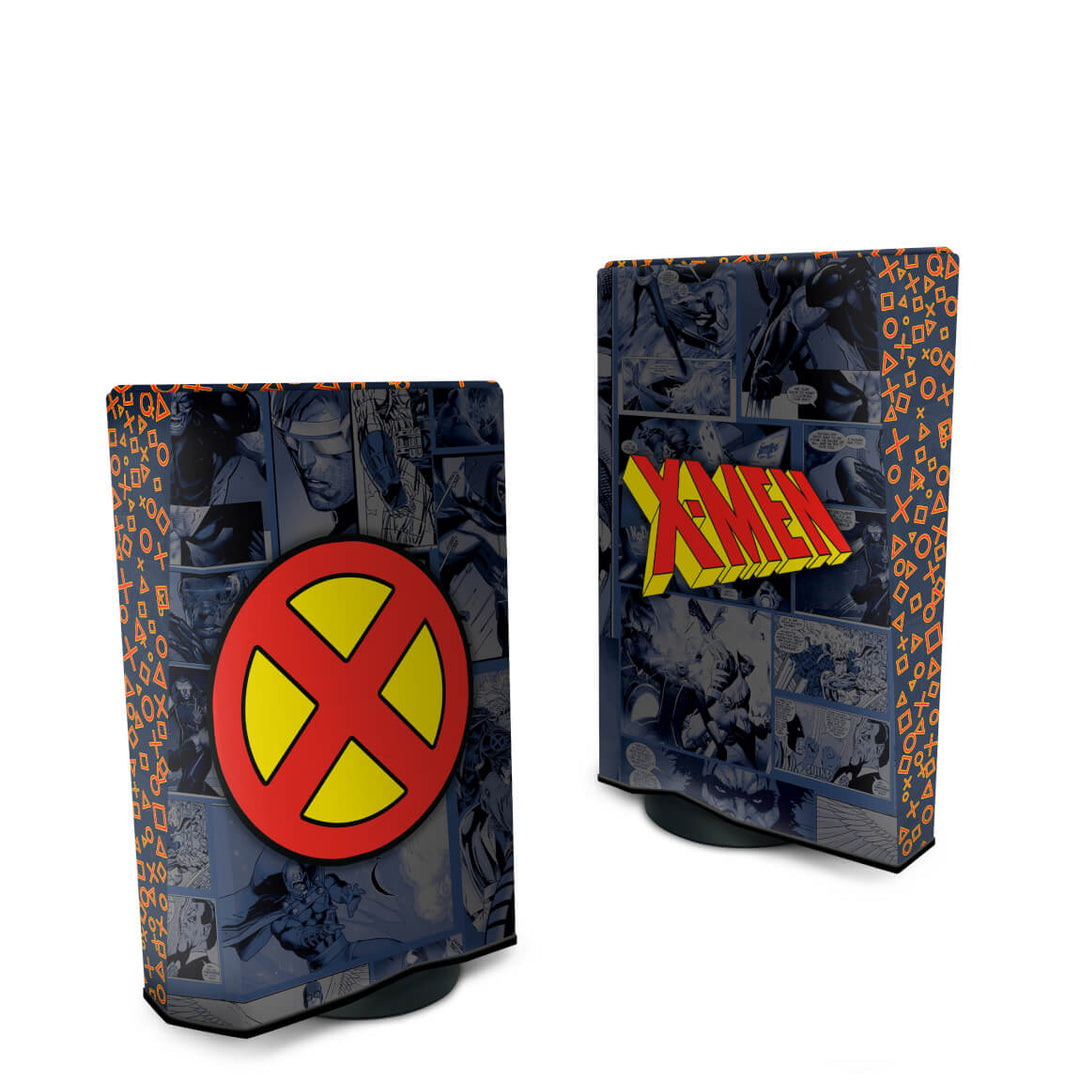 Capa Anti Poeira PS5 Fat Vertical - X-Men Comics - Pop Arte Skins - foto 2