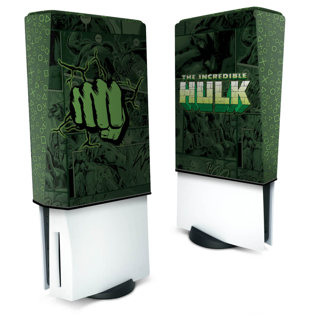 Capa Anti Poeira PS5 Fat Vertical - Hulk Comics