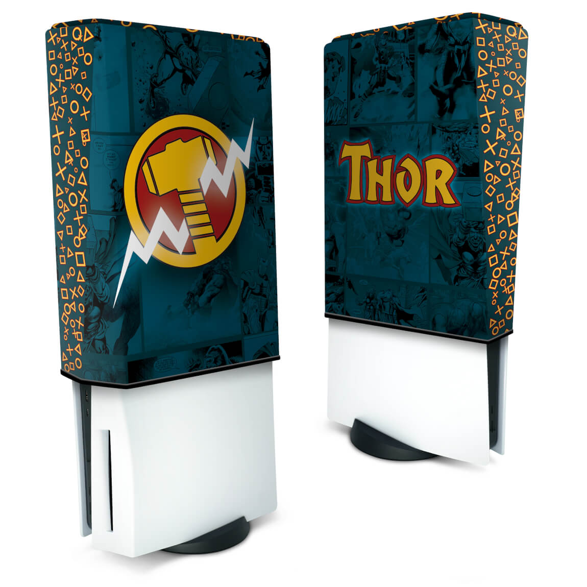 Capa Anti Poeira PS5 Fat Vertical - Thor Comics