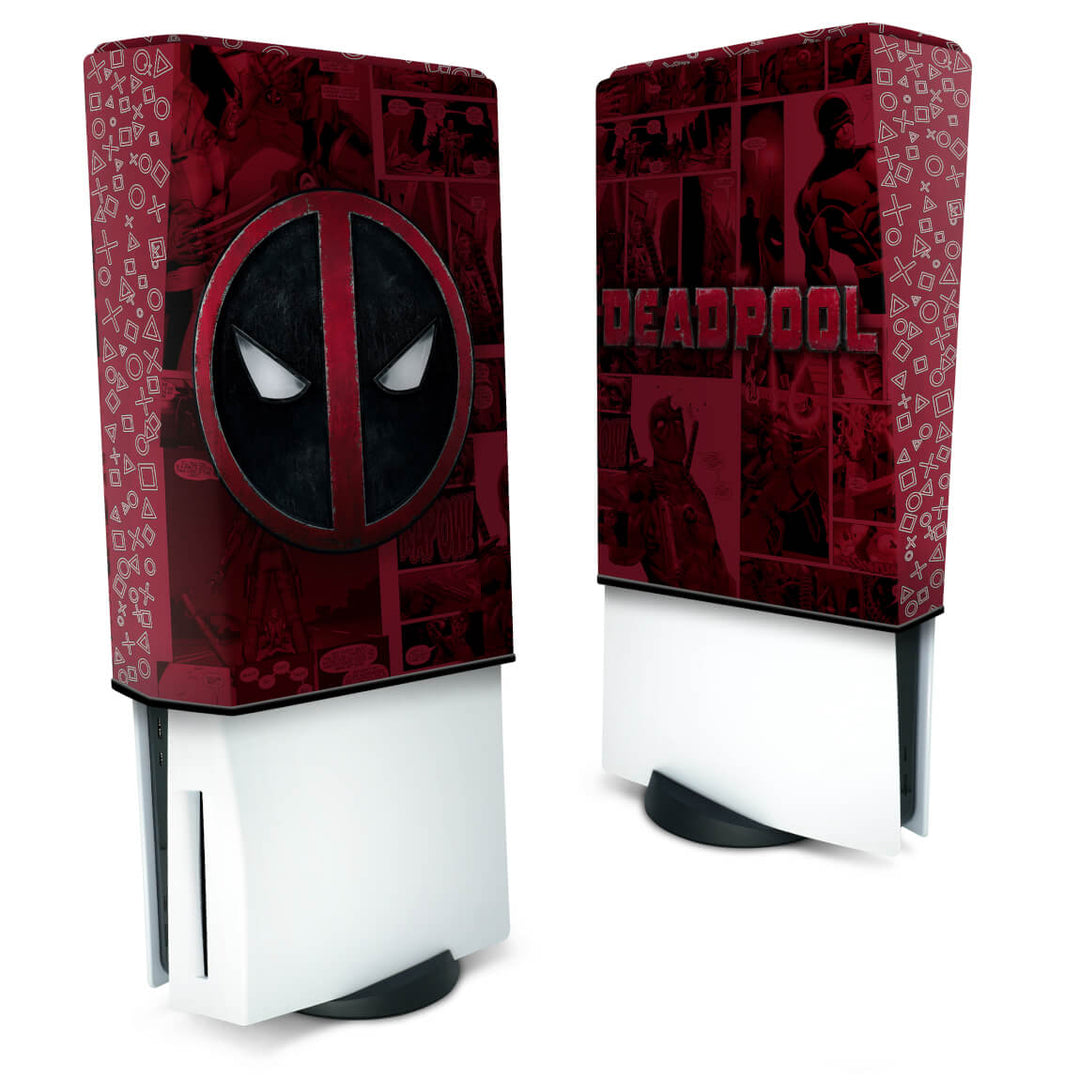 Capa Anti Poeira PS5 Fat Vertical - Deadpool Comics