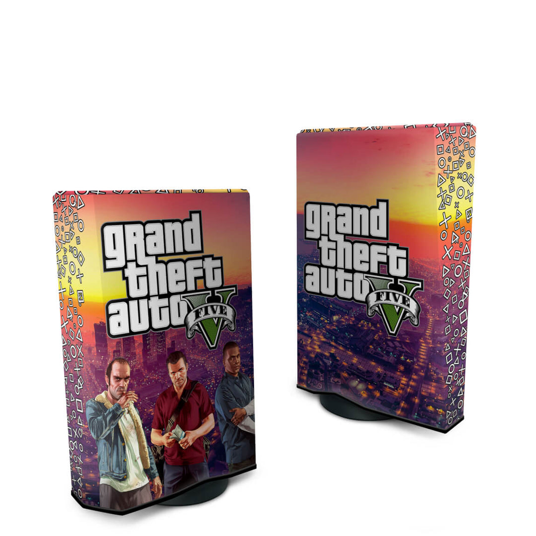 Capa Anti Poeira PS5 Fat Vertical - GTA V - Pop Arte Skins - foto 2
