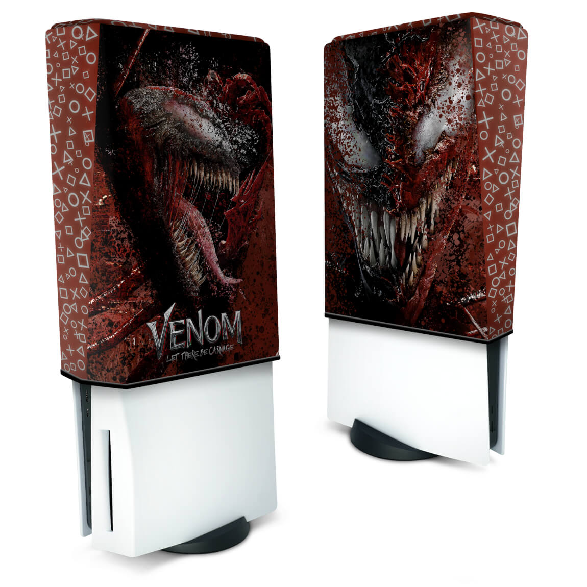 Capa Anti Poeira PS5 Fat Vertical - Venom Tempo de Carnificina