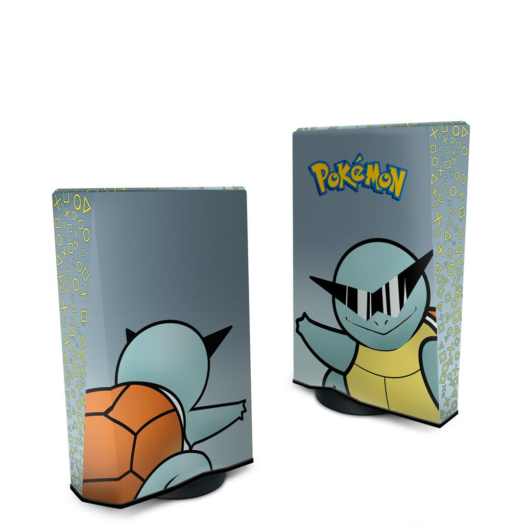 Capa Anti Poeira PS5 Fat Vertical - Pokemon Squirtle - Pop Arte Skins - foto 2