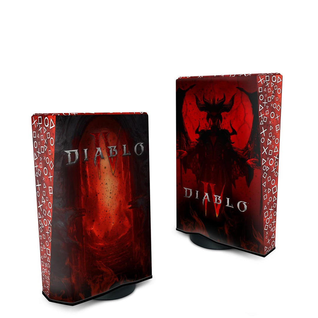 Capa Anti Poeira PS5 Fat Vertical - Diablo IV 4 - Pop Arte Skins - foto 2